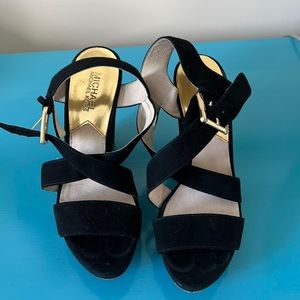 Lightly worn Michael kors suede wedges